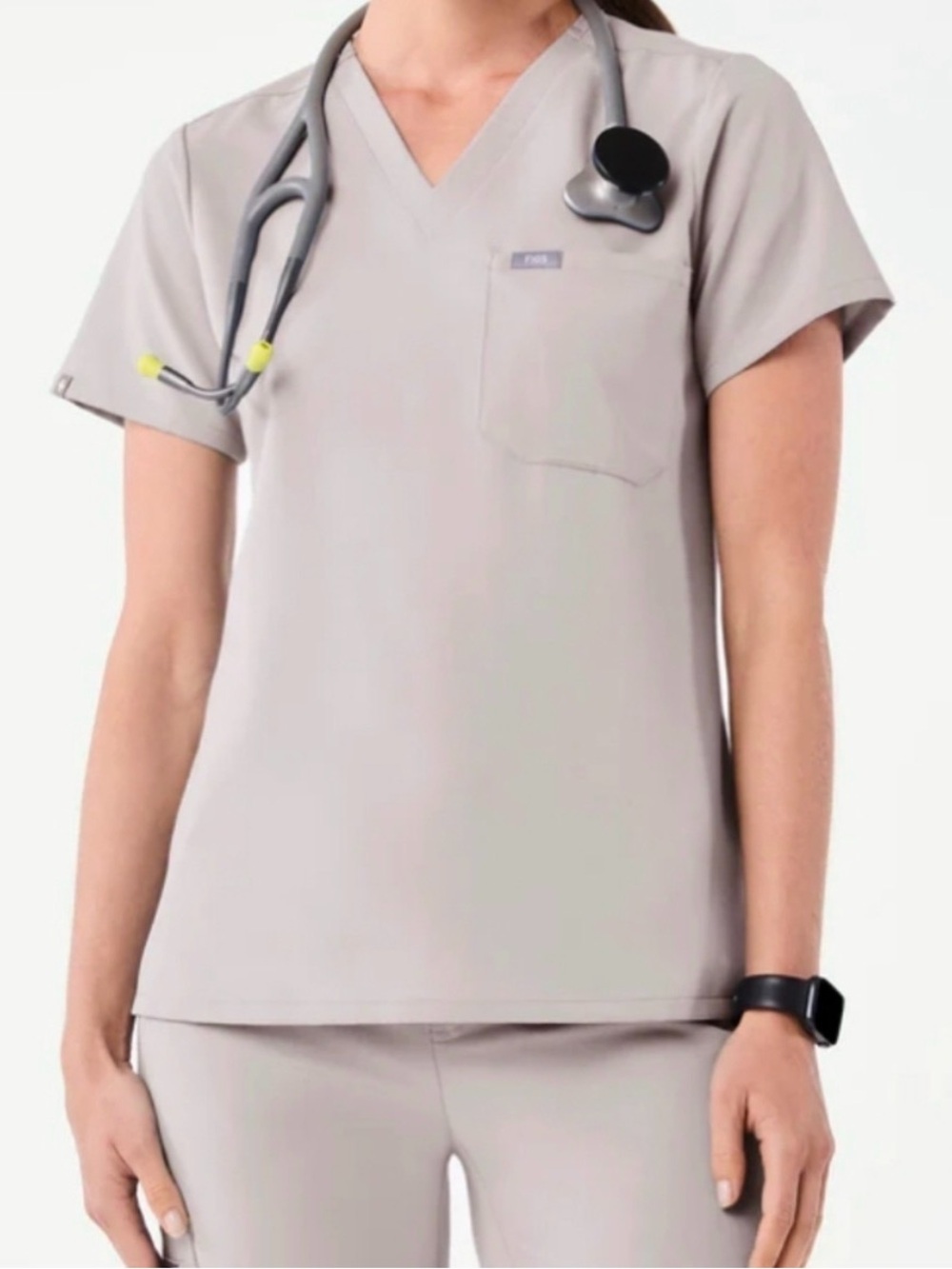 FIGS slate Catarina scrub top